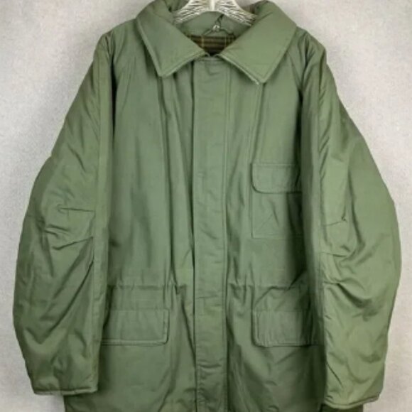 Vintage Towne London Fog Jacket‎ Blanket Lined Insulated Green